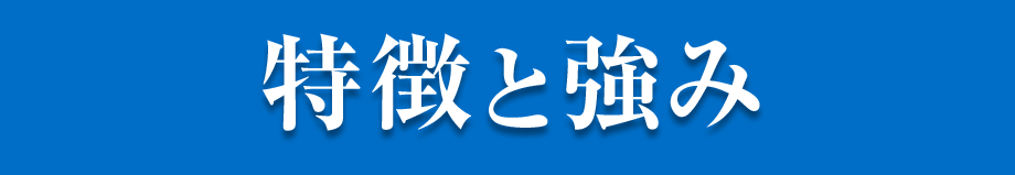 特徴と強み